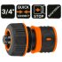 NEO TOOLS Tömlő gyorscsatlakozó 3/4", vízstoppos, kétkomponensű 15-723