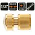 NEO TOOLS Tömlő gyorscsatlakozó 1/2", vízstoppos, réz 15-731