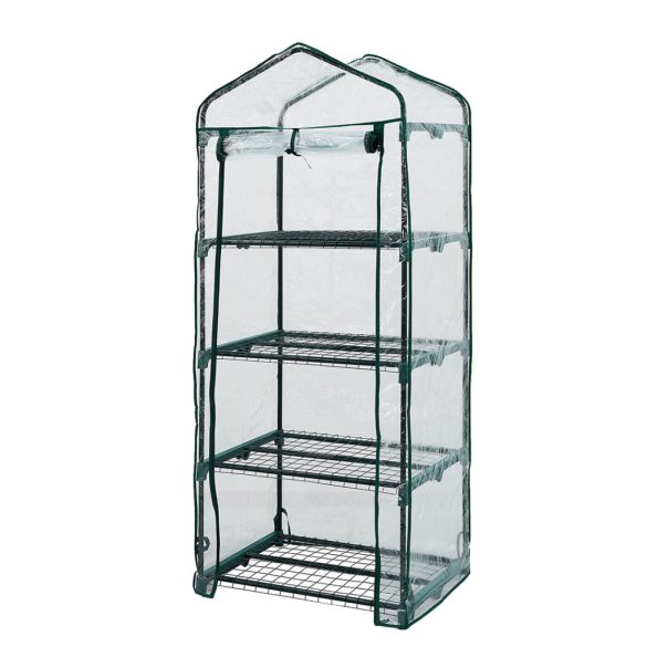 NEO TOOLS Növényház 69 x 49 x 160cm, PVC fólia, fémszerkezet 15-901