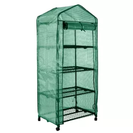   NEO TOOLS Növényház, 69x69x160cm, PE fólia, fémszerkezet 15-903