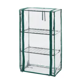   NEO TOOLS Növényház 46 x 24 x 80cm, PVC fólia, fémszerkezet 15-910