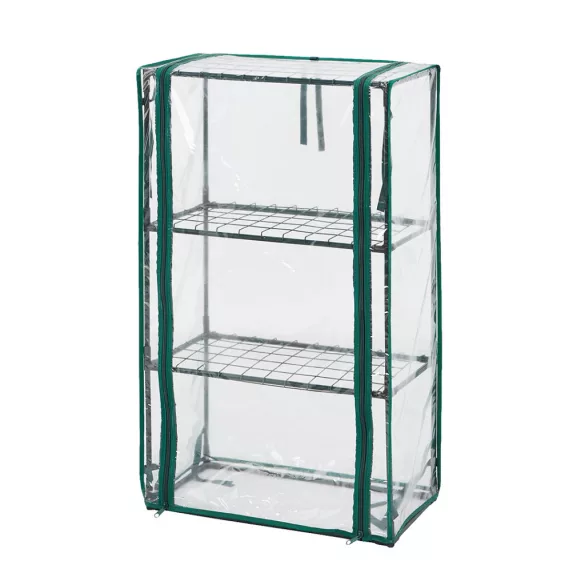 NEO TOOLS Növényház 46 x 24 x 80cm, PVC fólia, fémszerkezet 15-910