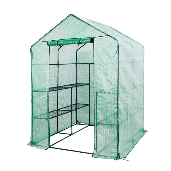 NEO TOOLS Növényház 143 x 143 x 195cm, PE fólia, fémszerkezet 15-911