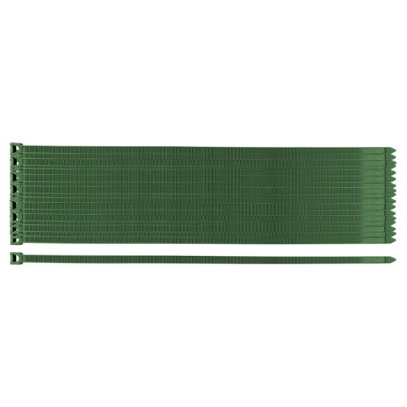 NEO TOOLS Kerti kötegelő, gyorskötöző 7,6x380mm, 50db, zöld 15-971