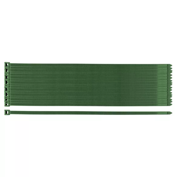 NEO TOOLS Kerti kötegelő, gyorskötöző 7,6x380mm, 50db, zöld 15-971