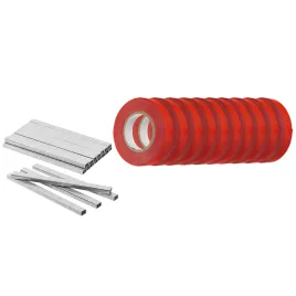   VERTO Növénykötöző szalag + kapocs készlet 25m szalag + 10000 kapocs, 15G455-höz 15G456