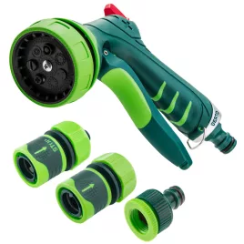   VERTO Öntözőpisztoly csatlakozókkal 1/2", 4db 15G713