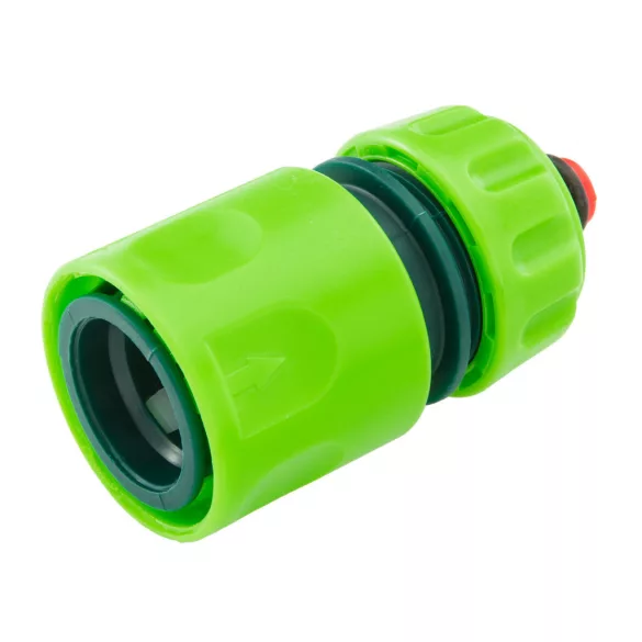 VERTO Tömlő gyorscsatlakozó 1/2" vizstoppos 15G721