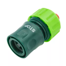 VERTO Tömlő gyorscsatlakozó 3/4" vizstoppos 15G723