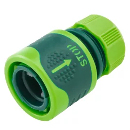   VERTO Tömlő gyorscsatlakozó 1/2" vizstoppos, kétkomponensű 15G731