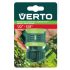 VERTO Tömlő gyorscsatlakozó 1/2" vizstoppos, kétkomponensű 15G731