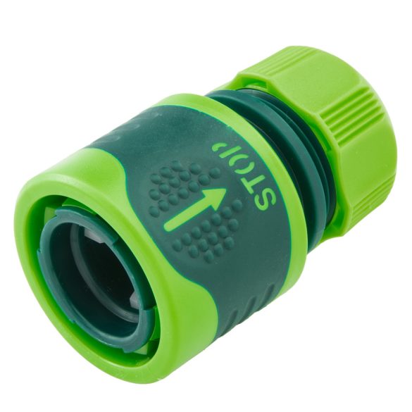VERTO 30db Tömlő gyorscsatlakozó 1/2" vízstoppos, kétkomponensű, kínálódobozban 15G731-30