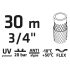 VERTO Locsolótömlő 30 m, 3/4", ECONOMIC, zöld 15G804