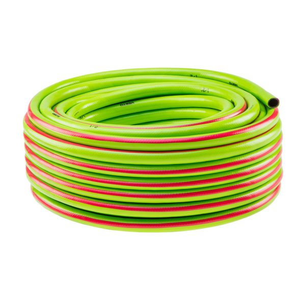 VERTO Locsolótömlő 30 m, 1/2", Professional: csomózódás, csavarodás védelem, UV álló, algásodás védelem 15G821