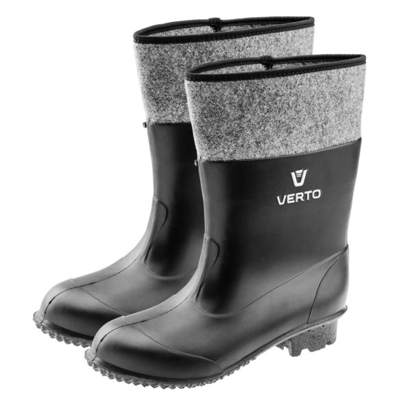 VERTO Gumicsizma, filc belsővel, PVC, méret: 39 15G900