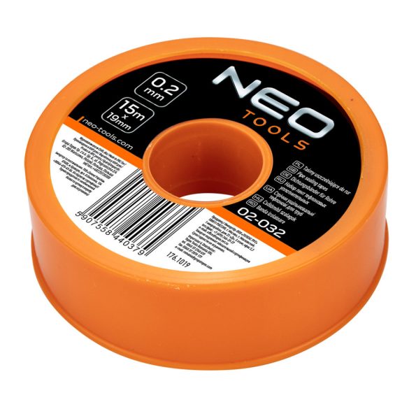 NEO TOOLS Teflon tömítőszalag 15M 02-032