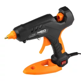   NEO TOOLS Ragasztópisztoly 11mm, 60/100W, 12 ragasztópatron, 3 ujjvédő, textil tok 17-100