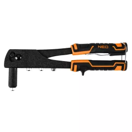   NEO TOOLS Popszegecshúzó, acél és alumínium szegecsekhez, 60db szegecs, 2,4/3,2/4,0/4,8  18-101-1
