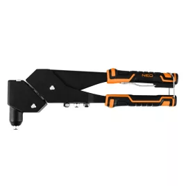  NEO TOOLS Popszegecshúzó, multi fejbeállítás, acél és alumínium szegecsekhez, 2,4/3,2/4,0/4,8 mm 18-102-1