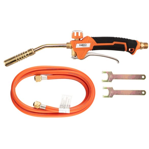NEO TOOLS Gázforrasztó, perzselő, gázégő készlet hobby 20-011