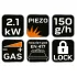 NEO TOOLS Gázfőző, 227gr-os patronhoz 20-050