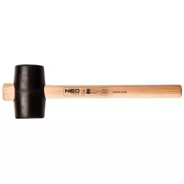 NEO TOOLS Gumikalapács 65mm 425g, hickory nyél 25-052