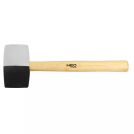 NEO TOOLS Gumikalapács 63mm 680g FEKETE FEHÉR 25-068