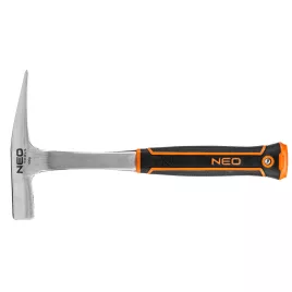   NEO TOOLS Kőműveskalapács keskeny fejjel, 600g, monoblokk, kétkomponensű markolat 25-106