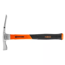   NEO TOOLS Kőműveskalapács, 600g, üvegszálas, kétkomponensű markolat 25-133