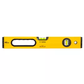   TOPEX Vízmérték, 40cm, 2 libella, 1 markolat, aluminium, ±0,5mm/m 29C601