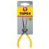 TOPEX Precíziós nyújtott csőrű fogó 140mm 32D036