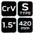 NEO TOOLS Csőfogó S, 1,5", CV, 420mm 25 év garanciával 02-421
