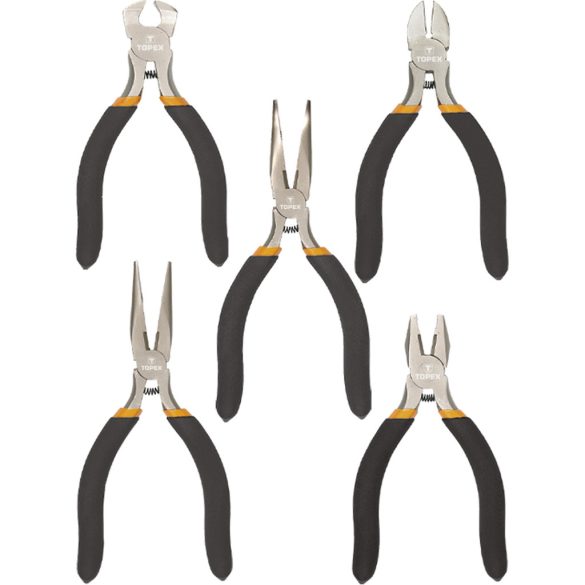TOPEX Precíziós Fogókészlet 5db, 125mm 32D755
