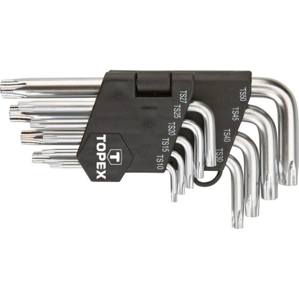 TOPEX Torxkulcs (ötágú) készlet TS10-50 9db, LYUKAS 35D950