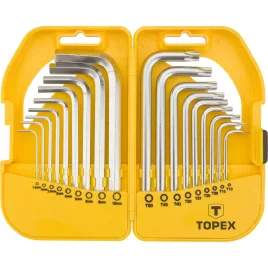 TOPEX IMBUSZ ÉS TORXKULCS készlet 18db 35D952