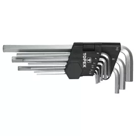 TOPEX Imbuszkulcs készlet 9db, HOSSZÚ 1.5-10MM 35D956