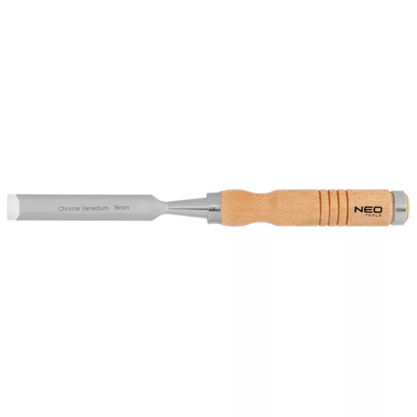 NEO TOOLS Favéső 18mm, CRV, fa nyéllel 37-818