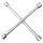 TOPEX Kereszt kerékkulcs 17/19/22/mm 13/16" 37D310