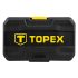 TOPEX Dugókulcskészlet + bitkészlet 1/4" 46db 38D640