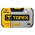 TOPEX Dugókulcskészlet + bitkészlet 1/4" 46db 38D640