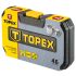 TOPEX Dugókulcskészlet + bitkészlet 1/4" 46db 38D640
