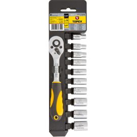 TOPEX Dugókulcskészlet 1/4" 11R 38D650