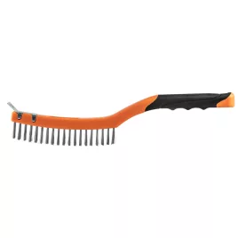 NEO TOOLS Drótkefe, acél, 3x19 sor, kaparóval 39-012