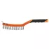 NEO TOOLS Drótkefe, acél, 3x19 sor, kaparóval 39-012