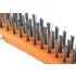 NEO TOOLS Drótkefe, acél, 3x19 sor, kaparóval 39-012