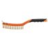 NEO TOOLS Drótkefe, sárgaréz, 3x19 sor, kaparóval 39-032
