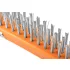 NEO TOOLS Drótkefe, rozsdamentes, 3x19 sor, kaparóval 39-052
