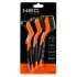 NEO TOOLS Drótkefe készlet 3db, 3x7 sor, Acél, műanyag és sárgaréz szálas kefék 39-100