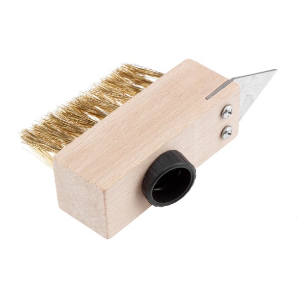 NEO TOOLS Drótkefe térkőtisztításhoz, fugakaparó pengével 39-220