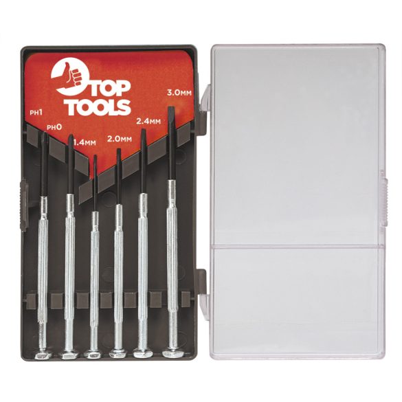 Top Tools Műszerész, Precíziós Csavarhúzó készlet 6db 39D193